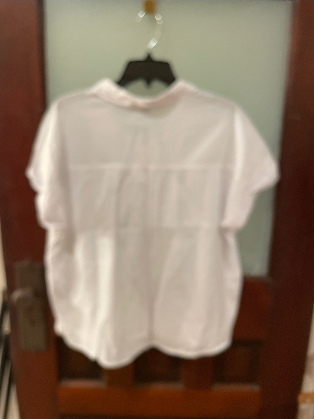 Splendid White Collared Button-Front Shirt - Picture 4 of 4